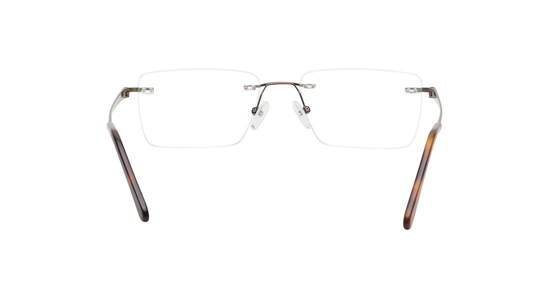 Square Rimless Unisex Eyeglasses (TC1096URM4MBRV|53)
