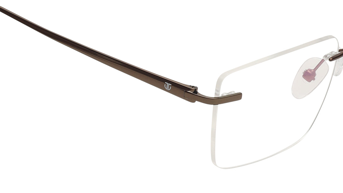 Square Rimless Unisex Eyeglasses (TC1096URM4MBRV|53)