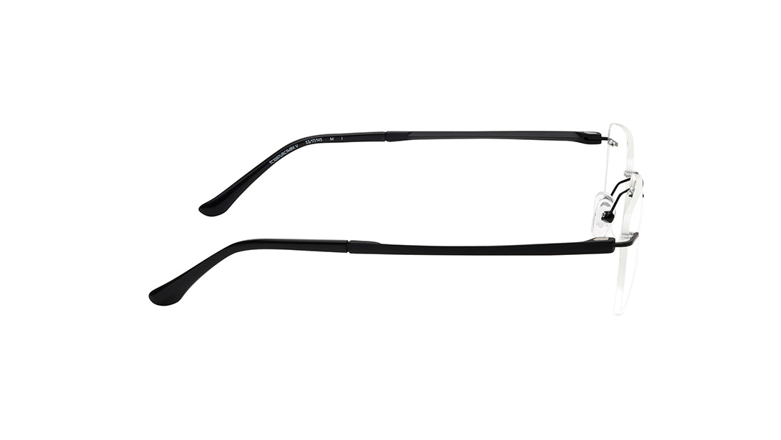 Square Rimless Unisex Eyeglasses (TC1097URC1MBKV|53)