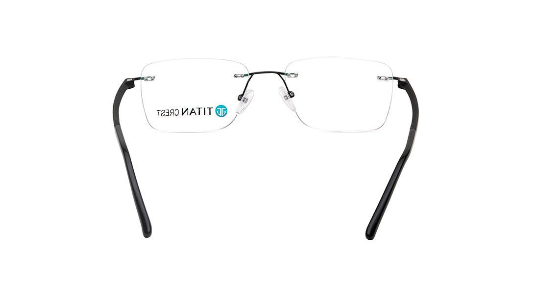 Square Rimless Unisex Eyeglasses (TC1097URC1MBKV|53)