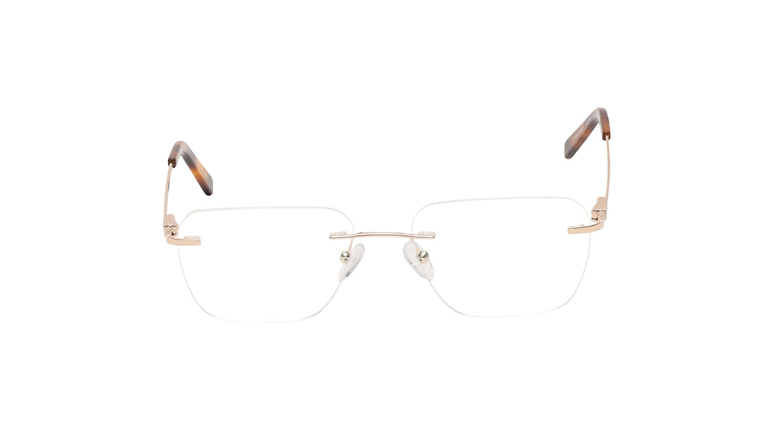 Square Rimless Unisex Eyeglasses (TC1099URM1MRGV|53)