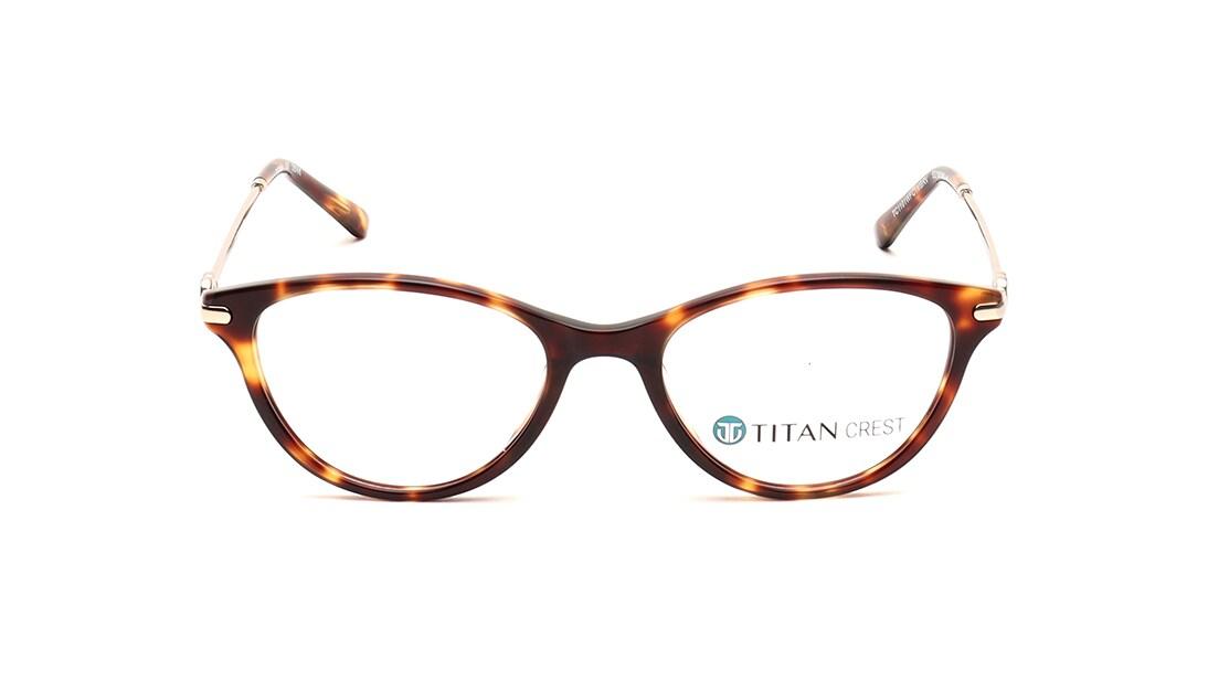 Brown CatEye Rimmed Women Eyeglasses (TC1101WFC1MBRV|52)
