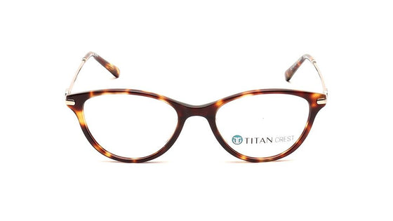 Brown CatEye Rimmed Women Eyeglasses (TC1101WFC1MBRV|52)