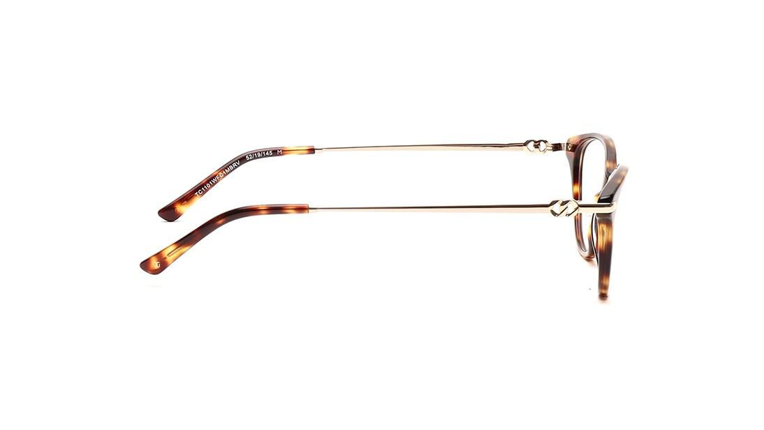 Brown CatEye Rimmed Women Eyeglasses (TC1101WFC1MBRV|52)