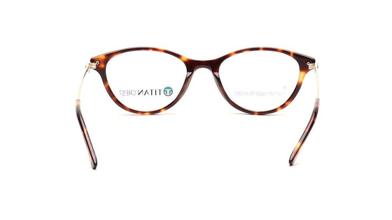 Brown CatEye Rimmed Women Eyeglasses (TC1101WFC1MBRV|52)
