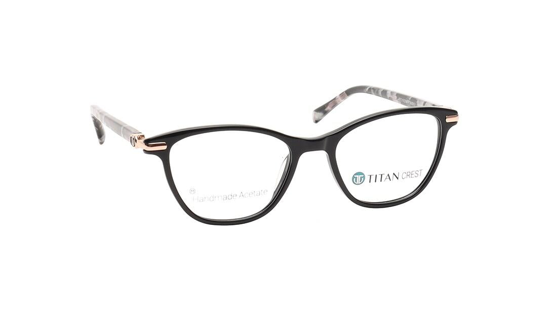 Black CatEye Rimmed Women Eyeglasses (TC1103WFP3MBKV|52)