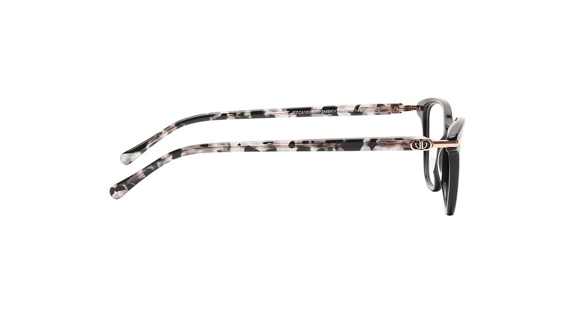 Black CatEye Rimmed Women Eyeglasses (TC1103WFP3MBKV|52)