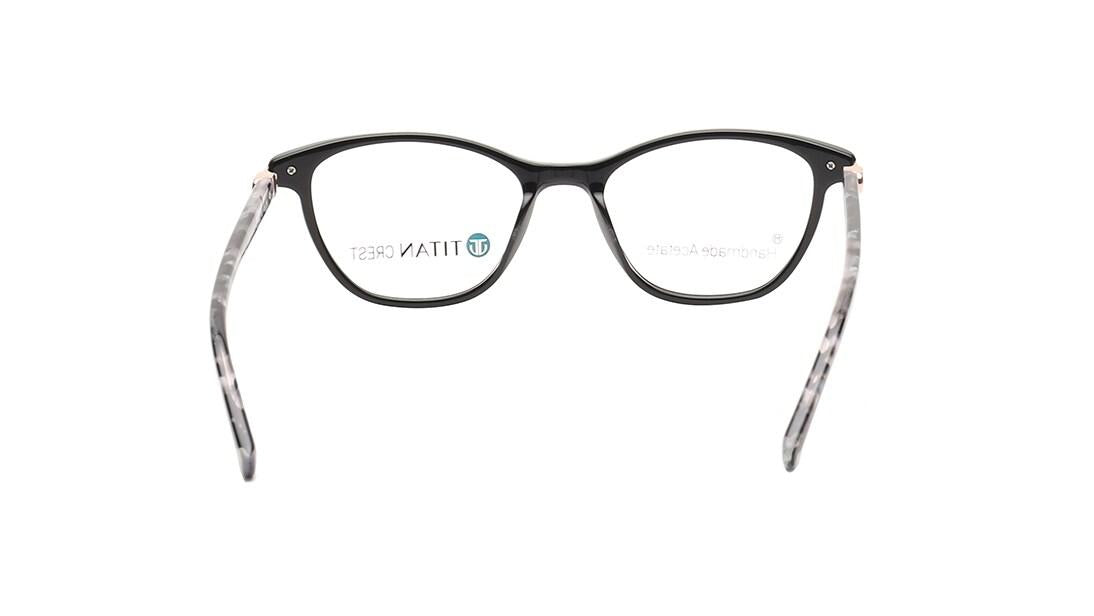Black CatEye Rimmed Women Eyeglasses (TC1103WFP3MBKV|52)