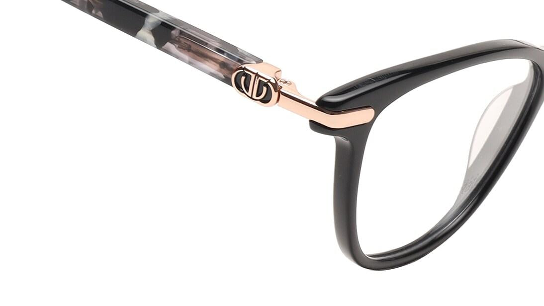 Black CatEye Rimmed Women Eyeglasses (TC1103WFP3MBKV|52)