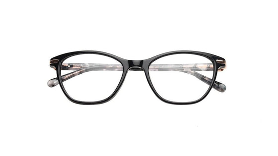 Black CatEye Rimmed Women Eyeglasses (TC1103WFP3MBKV|52)
