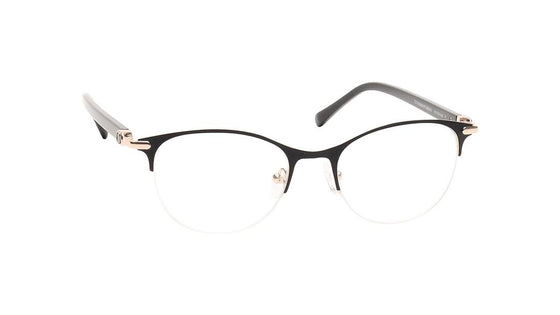 CatEye Semi-Rimmed Women Eyeglasses (TC1104WHP2MBKV|51)