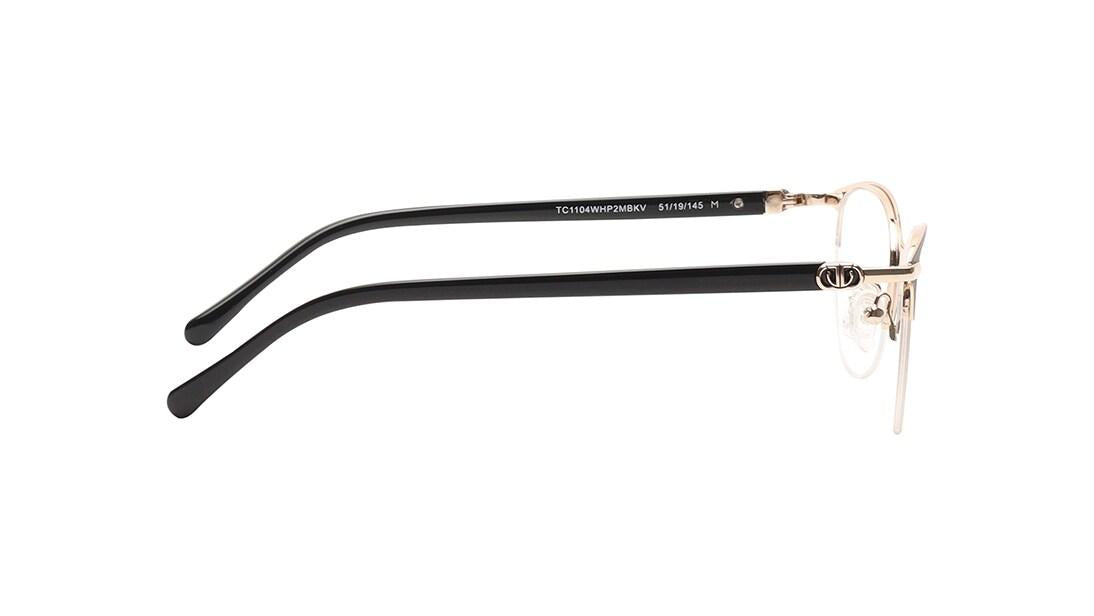 CatEye Semi-Rimmed Women Eyeglasses (TC1104WHP2MBKV|51)