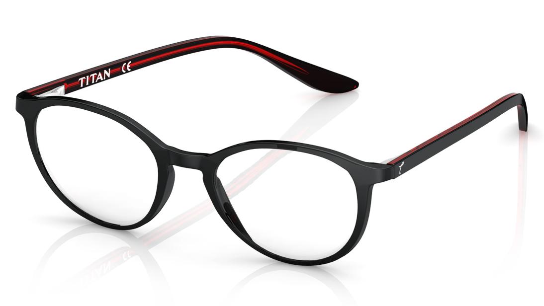 Black Round Rimmed Eyeglasses (TF1003UFP1|48)