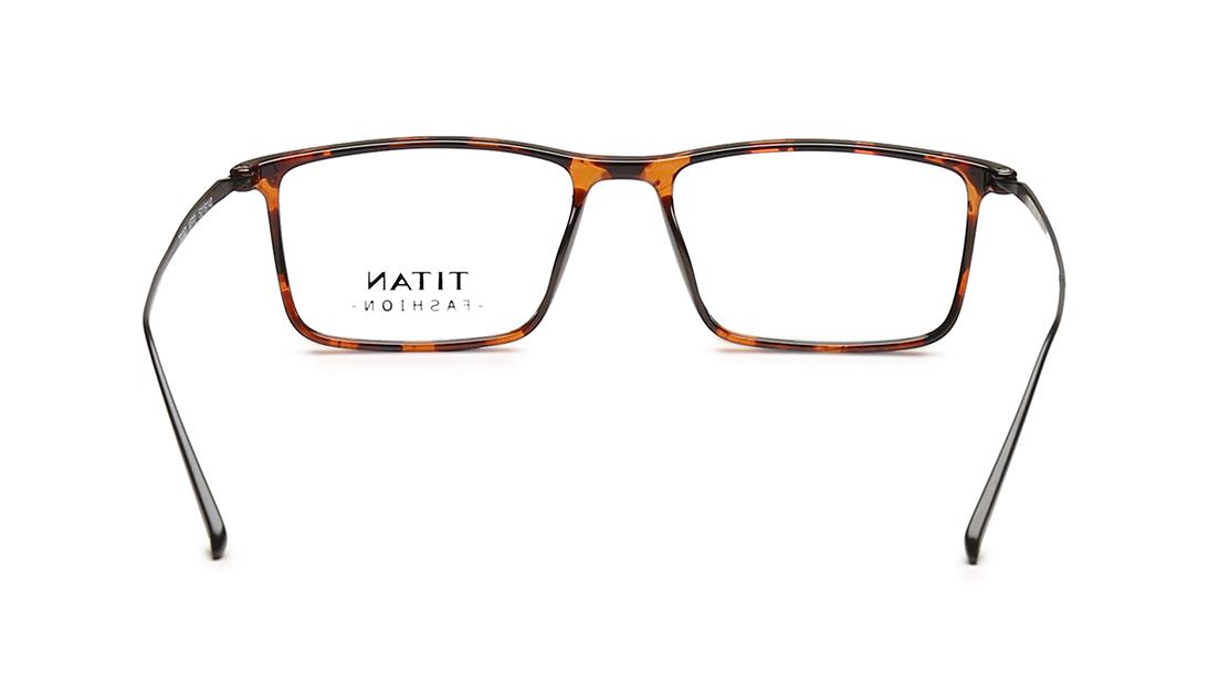Brown Orange Square Rimmed Eyeglasses (TF1047MFP2|52)