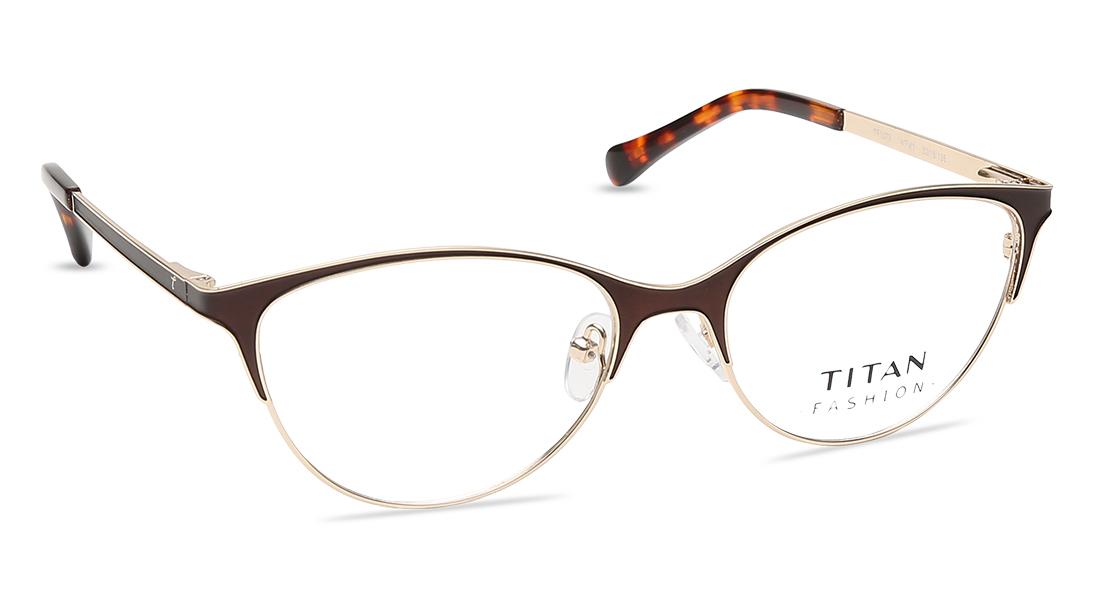 Gold Cateye Rimmed Eyeglasses  (TF1073WFM1|52)