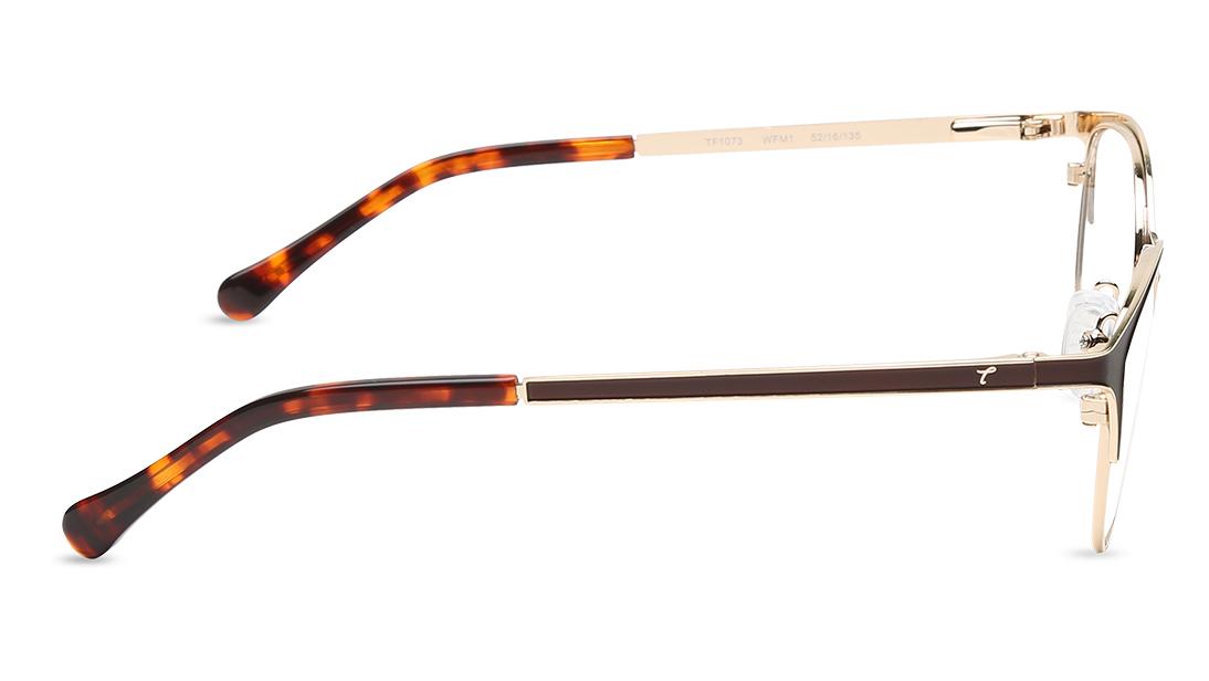 Gold Cateye Rimmed Eyeglasses  (TF1073WFM1|52)