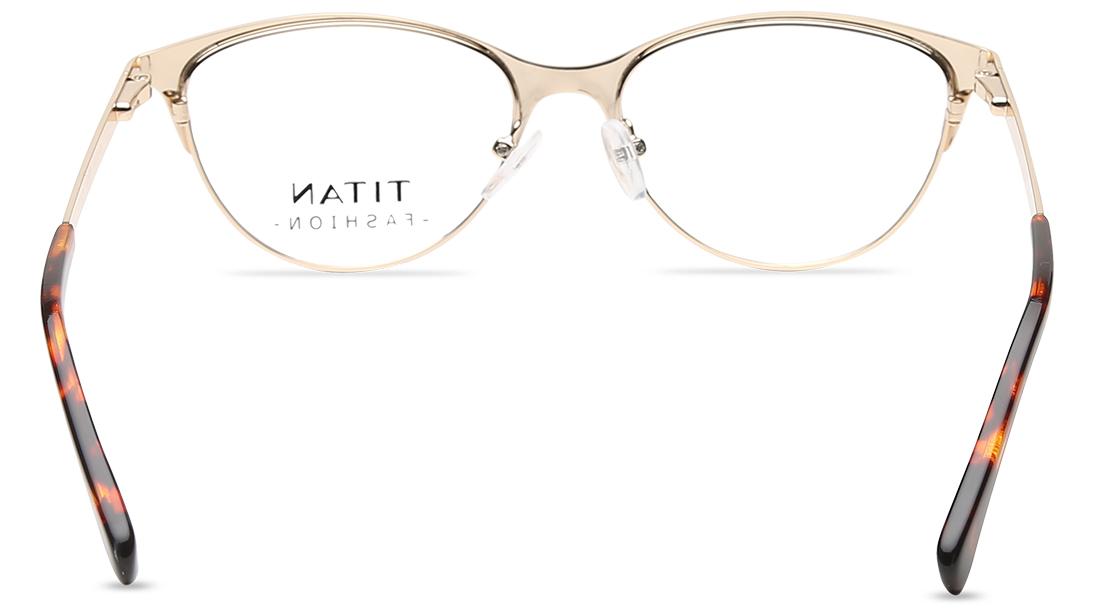 Gold Cateye Rimmed Eyeglasses  (TF1073WFM1|52)