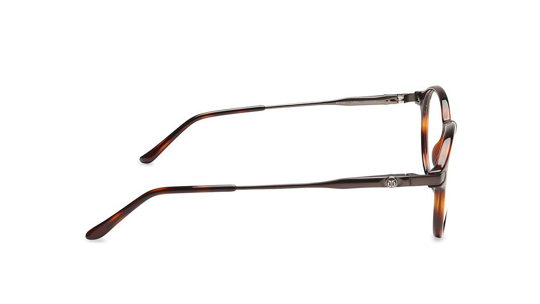 Brown Yellow Round Rimmed Eyeglasses (TF1116MFC1|49)