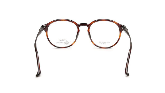 Brown Yellow Round Rimmed Eyeglasses (TF1116MFC1|49)