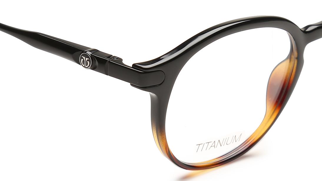 Black Round Rimmed Eyeglasses (TF1116MFC2|49)