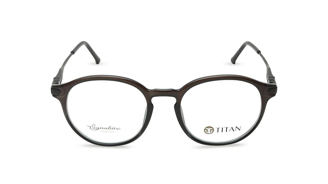 Brown Round Men Eyeglasses (TF1116MFC3V|49)