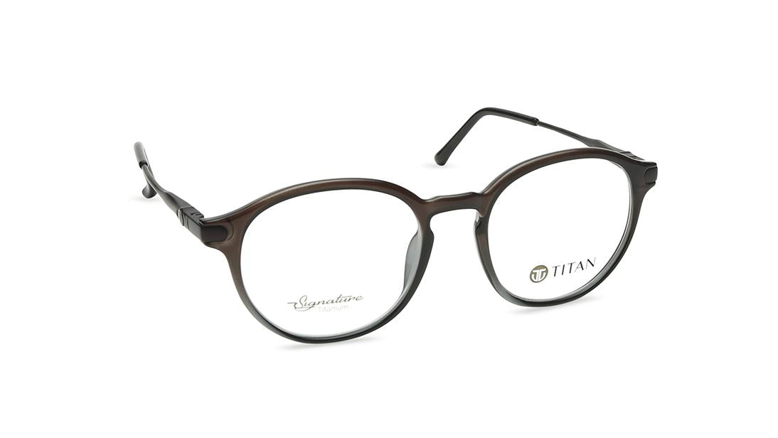Brown Round Men Eyeglasses (TF1116MFC3V|49)