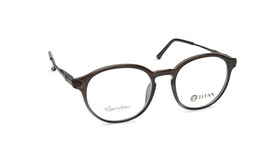 Brown Round Men Eyeglasses (TF1116MFC3V|49)