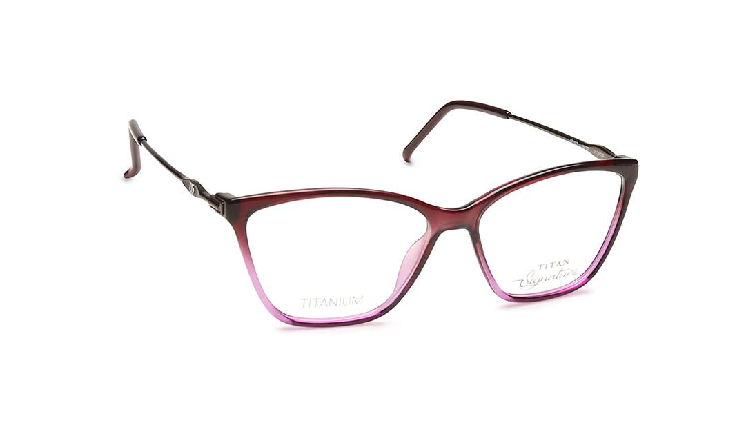 Purple Cateye Rimmed Eyeglasses  (TF1117WFC3|51)