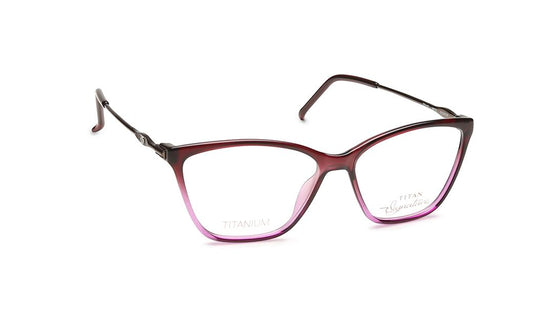 Purple Cateye Rimmed Eyeglasses  (TF1117WFC3|51)
