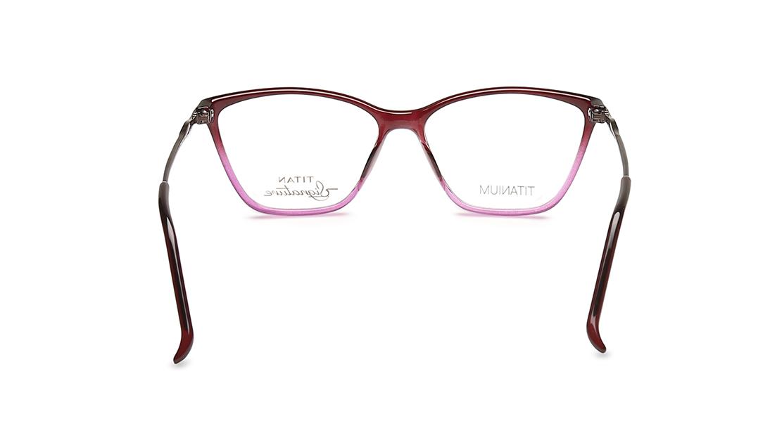 Purple Cateye Rimmed Eyeglasses  (TF1117WFC3|51)