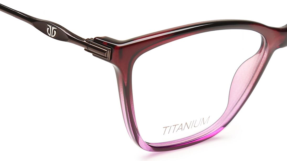Purple Cateye Rimmed Eyeglasses  (TF1117WFC3|51)