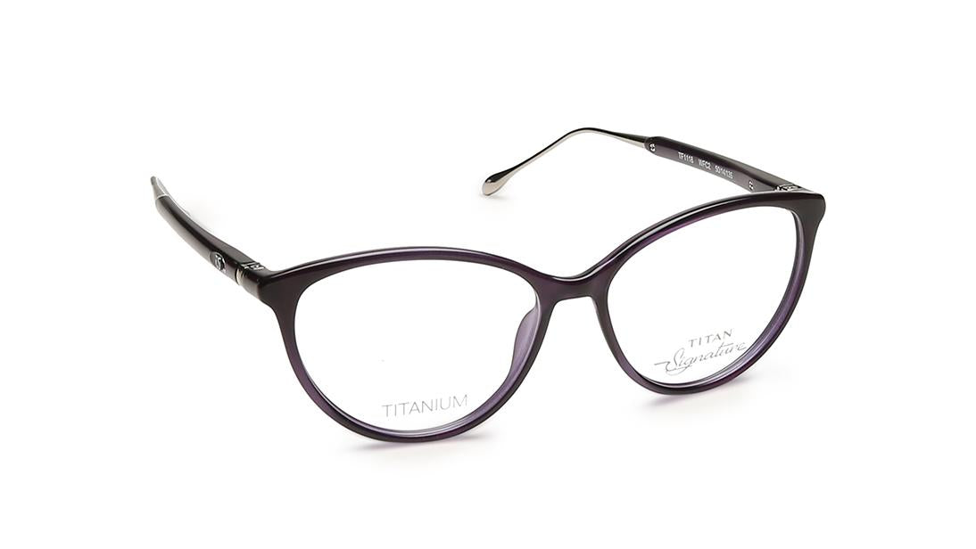 Purple Cateye Rimmed Eyeglasses  (TF1118WFC2|50)