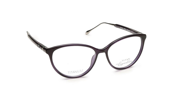 Purple Cateye Rimmed Eyeglasses  (TF1118WFC2|50)