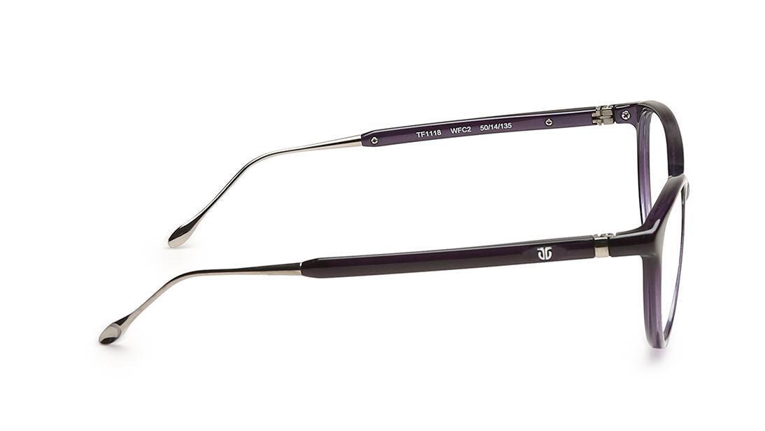 Purple Cateye Rimmed Eyeglasses  (TF1118WFC2|50)