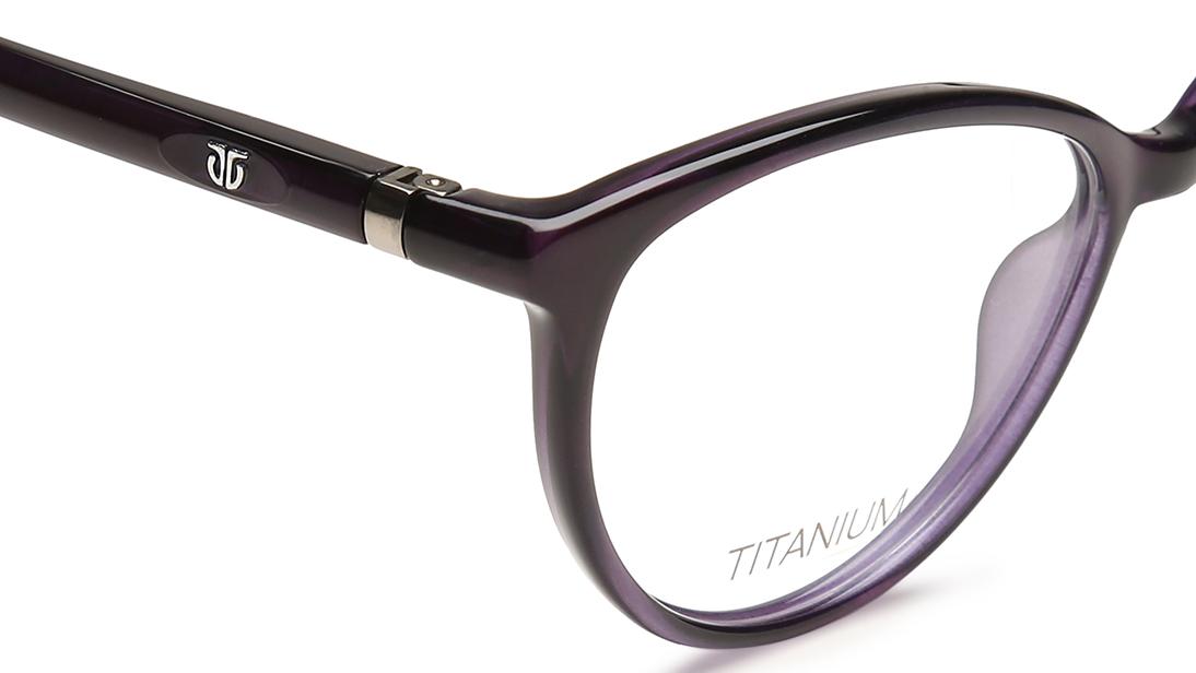 Purple Cateye Rimmed Eyeglasses  (TF1118WFC2|50)
