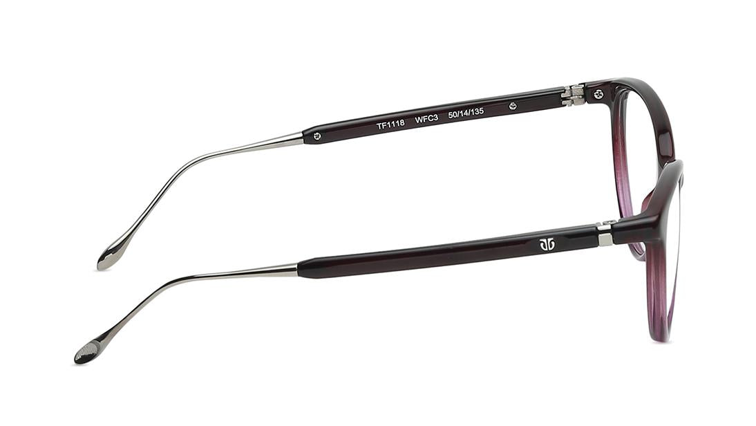 Purple CatEye Women Eyeglasses (TF1118WFC3V|50)