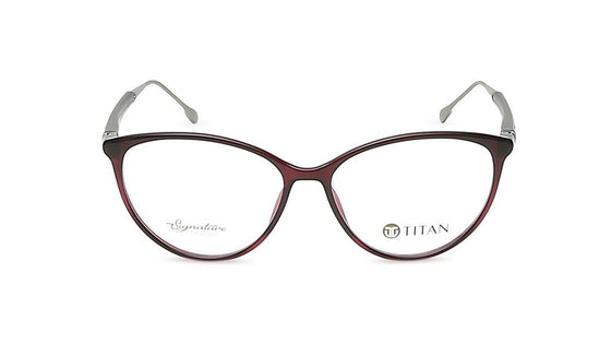 Maroon CatEye Rimmed Eyeglasses(TF1118WFC4V)