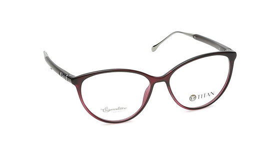 Maroon CatEye Rimmed Eyeglasses(TF1118WFC4V)