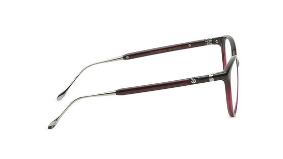 Maroon CatEye Rimmed Eyeglasses(TF1118WFC4V)