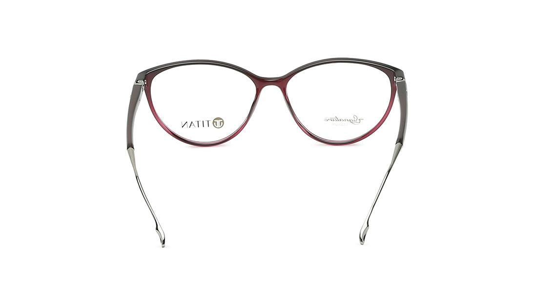 Maroon CatEye Rimmed Eyeglasses(TF1118WFC4V)