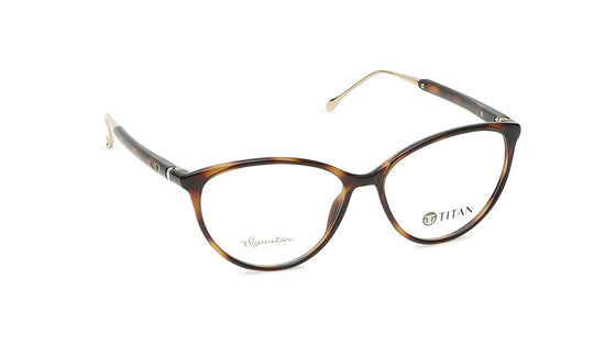 Brown CatEye Women Eyeglasses (TF1118WFC5V|54)