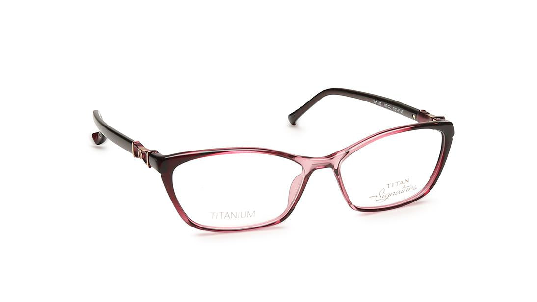 Purple Crytal Cateye Rimmed Eyeglasses  (TF1119WFC2|52)