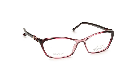 Purple Crytal Cateye Rimmed Eyeglasses  (TF1119WFC2|52)