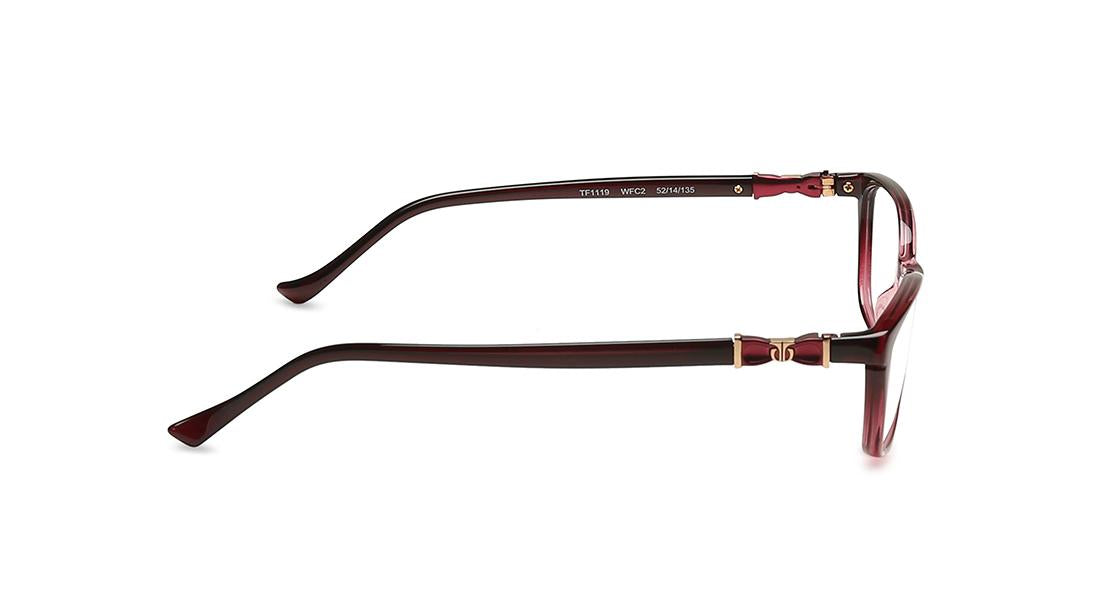 Purple Crytal Cateye Rimmed Eyeglasses  (TF1119WFC2|52)