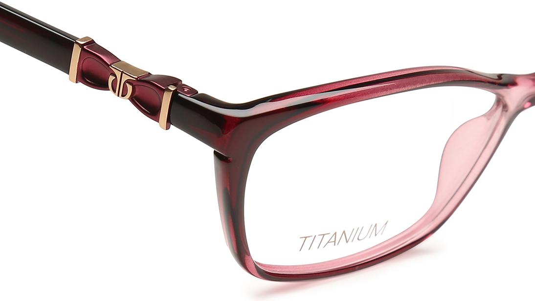 Purple Crytal Cateye Rimmed Eyeglasses  (TF1119WFC2|52)