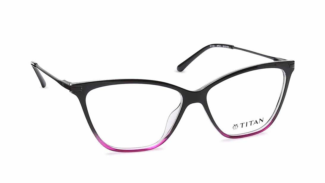 Black Cateye Rimmed Eyeglasses  (TF1134WFC2|54)