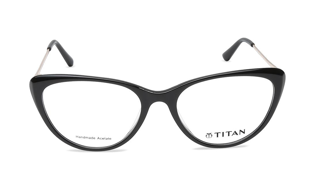 Black Cateye Rimmed Eyeglasses  (TF1147WFC1|51)