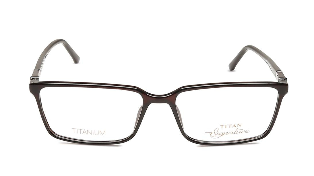 Black Rectangle Rimmed Eyeglasses (TF1150MFC1|54)