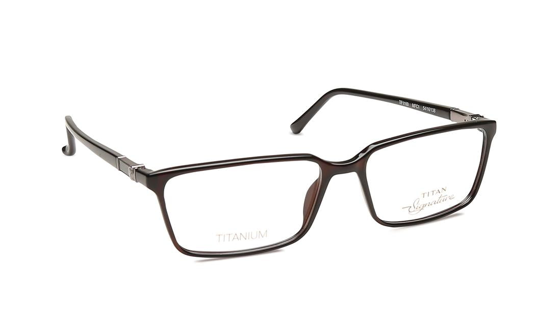 Black Rectangle Rimmed Eyeglasses (TF1150MFC1|54)