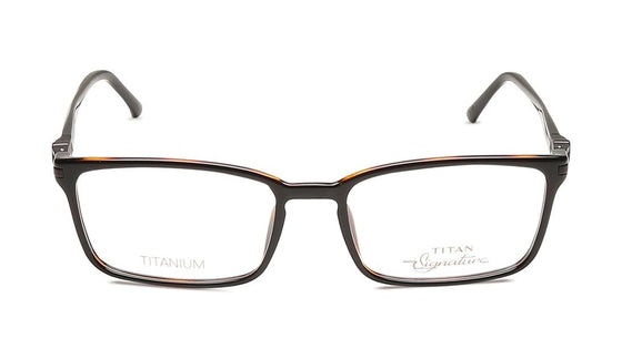 Black Rectangle Rimmed Eyeglasses (TF1151MFC1|54)